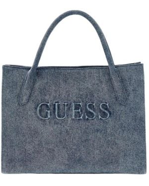 Guess Tote Bags - Blue