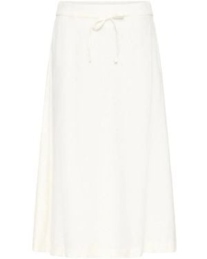 Ichi Midi Skirts - White