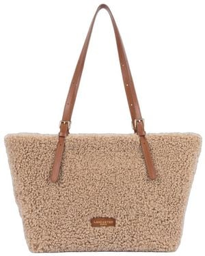 Lancaster Tassen ,Bruin ,Leer Moumoute Tote Bag