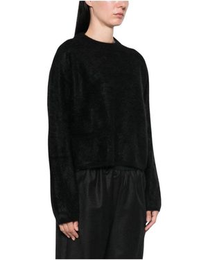 Soft Goat Cashmere Knitwear - Black