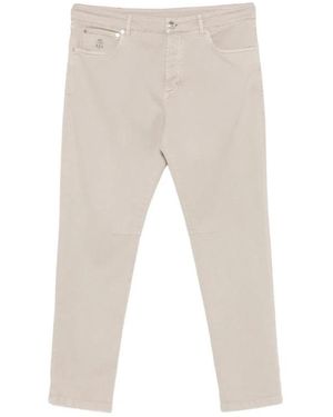 Brunello Cucinelli Slim-Fit Jeans - Neutro