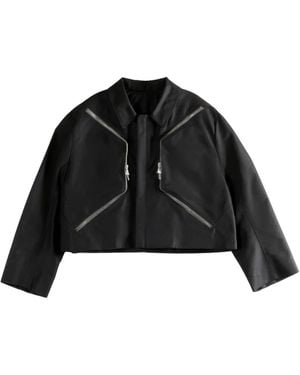 Rick Owens Jassen ,Zwart ,Heizer Mac Jkt