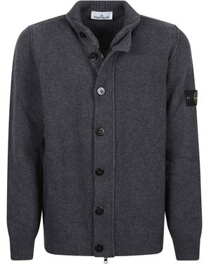 Stone Island Truien & Vesten ,Grijs ,Leer Truien