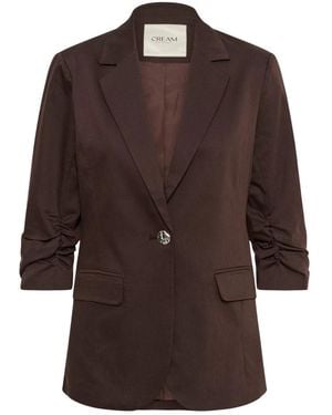 Cream Blazers - Marrone