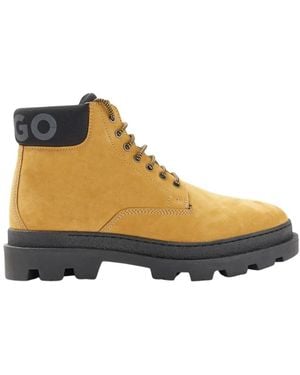 BOSS Lace-Up Boots - Yellow