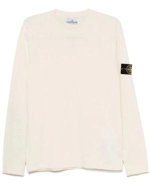Stone Island Trui Met Ronde Hals - Wit