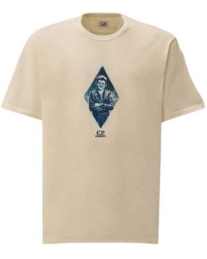 C.P. Company T-Shirts - Natural