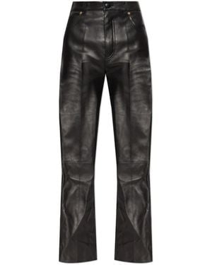 Balmain Leather Trousers - Negro