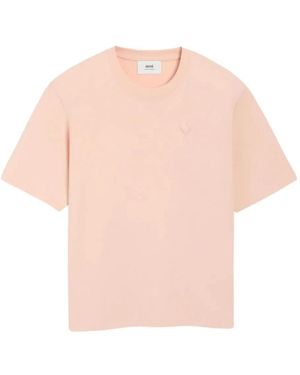 Ami Paris T-Shirts - Pink