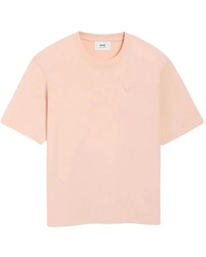 Ami Paris T-Shirts - Pink