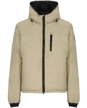 Canada Goose Jassen ,Leer Lodge Jacket - Naturel