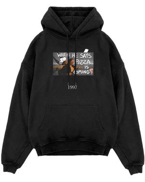 Throwback. Hoodies - Zwart