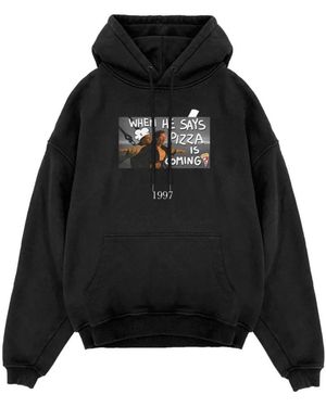 Throwback. Hoodies - Zwart