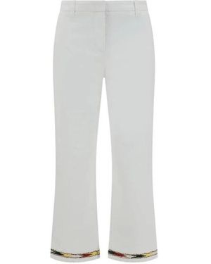 True Royal Cropped Trousers - Wit