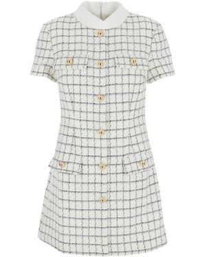 Self-Portrait Witte Boucle Mini Jurk