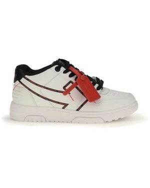 Off-White c/o Virgil Abloh Gestikte Pijl Leren Sneakers - Wit