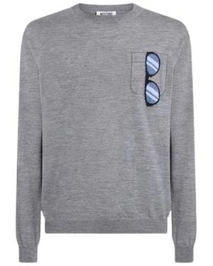 Moschino Round-Neck Knitwear - Grigio