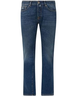Moorer Straight Fit Jeans - Blue