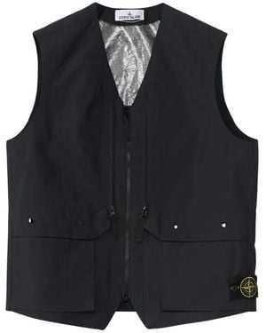 Stone Island Waistcoats - Black