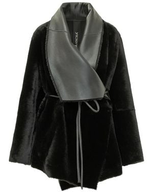 Blancha Jassen ,Zwart ,Straight Merino Jkt
