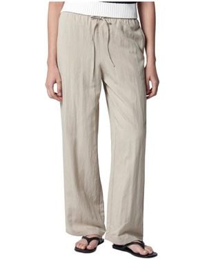 DUNST Wide Trousers - Natural