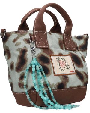 Becksöndergaard Tassen ,Veelkleurig ,Leola Canvas Gabby Bag - Metallic