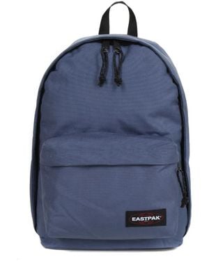 Eastpak Zwarte Rugzak Met Opgestikt Logo - Blauw