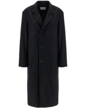 Lemaire Single-Breasted Coats - Black