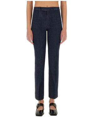 Max Mara Gevormde Denim Broek - Blauw