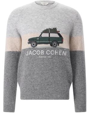 Jacob Cohen Rundhals-Strickpullover - Grau