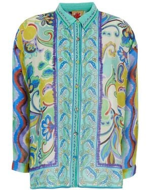Johnny Was Overhemden ,Veelkleurig ,The Audrey Shirt - Blauw