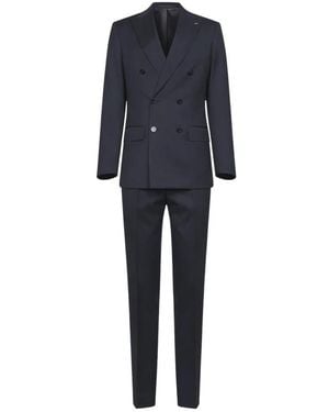 D4.0 Double Breasted Suits - Blue