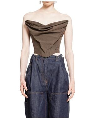 Magda Butrym Sleeveless Tops - Blue