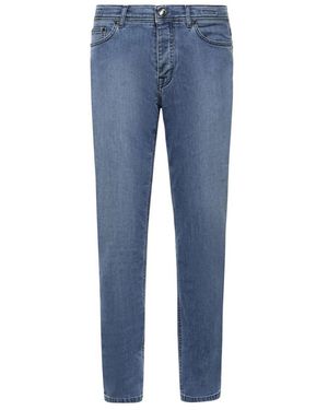 Sartorio Napoli Slim-Fit Jeans - Blue