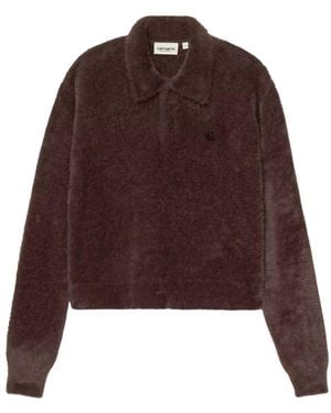 Carhartt Tops ,Bruin ,Katoen Maine Polo Sweater