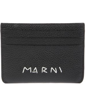 Marni Stilvolles Portemonnaie Mit Mehreren Fächern - Schwarz