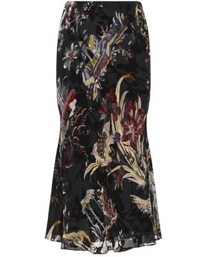 Etro Rokken ,Zwart ,Midi Rok
