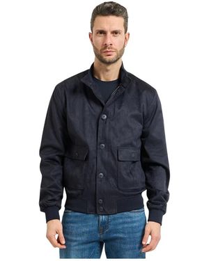 Yes-Zee Soft Fabric Jacket - Blauw