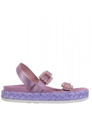 Ras Schoenen ,Paars ,Leer Imperial Sandal