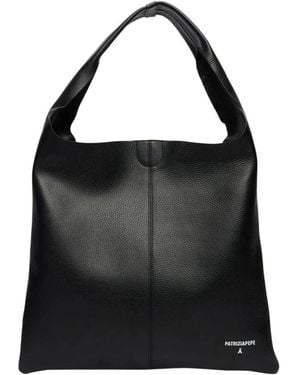 Patrizia Pepe Textured Tote - Zwart