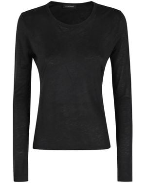 Anine Bing Long Sleeve Tops - Negro