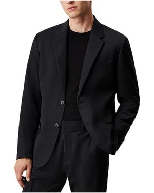 Calvin Klein Slim Fit Wollmischung Blazer - Schwarz
