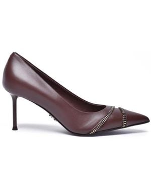 Sergio Levantesi Schoenen ,Bruin ,Leer Schoenen - Paars