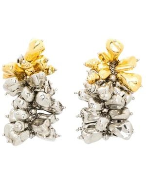 Dries Van Noten Unregelmäßige Cluster-Ohrringe - Mettallic
