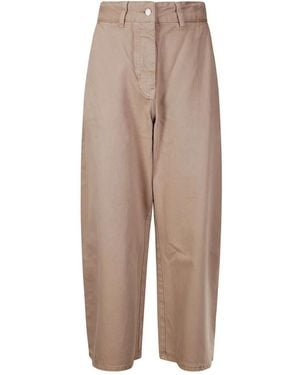 Studio Nicholson Broeken ,Bruin ,Denim Chalco Wide-Leg Jeans