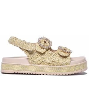 Emanuélle Vee Flat Sandals - Neutro
