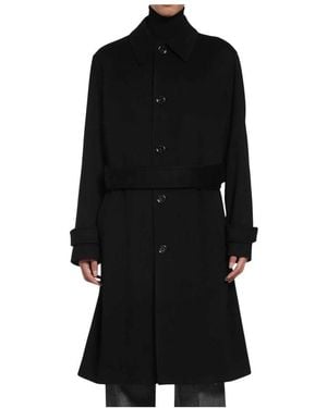 Lardini Belted Coats - Negro