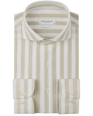 Profuomo Japanse Gebreide Shirt - Grijs