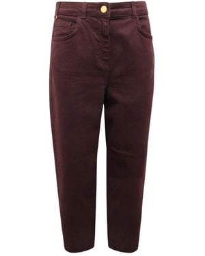 Elisabetta Franchi Loose-Fit Jeans - Purple
