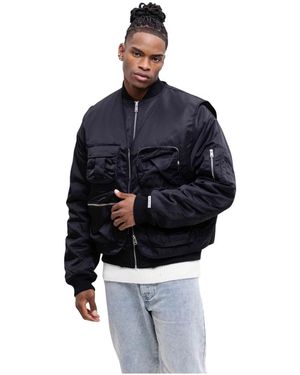 Off The Pitch Bomber Jackets - Bleu